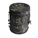 Maxbell Camping Trash Can Foldable Dirty Clothes Basket Portable for Garden Picnic Black Green