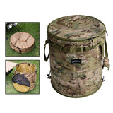 Maxbell Camping Trash Can Foldable Dirty Clothes Basket Portable for Garden Picnic Green Sand
