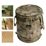 Maxbell Camping Trash Can Foldable Dirty Clothes Basket Portable for Garden Picnic Green Sand