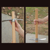 Maxbell Ice Axe Garden Pickaxe Wood Handle Pick Mattock Hoe for Digging Soil