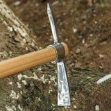 Maxbell Ice Axe Garden Pickaxe Wood Handle Pick Mattock Hoe for Digging Soil
