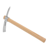 Maxbell Ice Axe Garden Pickaxe Wood Handle Pick Mattock Hoe for Digging Soil