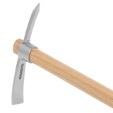 Maxbell Ice Axe Garden Pickaxe Wood Handle Pick Mattock Hoe for Digging Soil