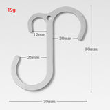 Maxbell S Shaped Hooks Organizer Rack Storage Camping Hangers for Hanging Cookware