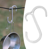 Maxbell S Shaped Hooks Organizer Rack Storage Camping Hangers for Hanging Cookware