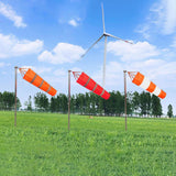 Maxbell 200cm Wind Sock Bag Rainbow Fashion Hanging Grommet Waterproof Park orange and gray