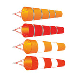 Maxbell 200cm Wind Sock Bag Rainbow Fashion Hanging Grommet Waterproof Park orange and gray