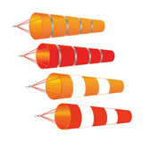 Maxbell 200cm Wind Sock Bag Rainbow Fashion Hanging Grommet Waterproof Park orange and gray