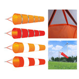 Maxbell 200cm Wind Sock Bag Rainbow Fashion Hanging Grommet Waterproof Park orange and gray