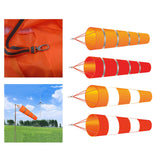 Maxbell 200cm Wind Sock Bag Rainbow Fashion Hanging Grommet Waterproof Park orange and gray