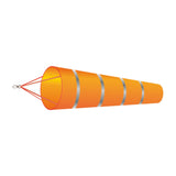 Maxbell 200cm Wind Sock Bag Rainbow Fashion Hanging Grommet Waterproof Park orange and gray