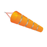 Maxbell 200cm Wind Sock Bag Rainbow Fashion Hanging Grommet Waterproof Park orange and gray