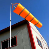 Maxbell 200cm Wind Sock Bag Rainbow Fashion Hanging Grommet Waterproof Park orange and gray
