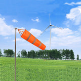 Maxbell 200cm Wind Sock Bag Rainbow Fashion Hanging Grommet Waterproof Park orange and gray