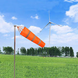 Maxbell 200cm Wind Sock Bag Rainbow Fashion Hanging Grommet Waterproof Park orange and gray