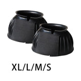 Maxbell 2x Horse Bell Boots Overreach Boot Equine Hoof Protector Comfortable XL 8.6cmx9.9cm