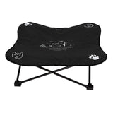 Maxbell Portable Elevated Pet Bed Washable Collapsible Camp Bed for Traveling Black