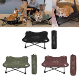 Maxbell Portable Elevated Pet Bed Washable Collapsible Camp Bed for Traveling Black