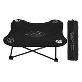 Maxbell Portable Elevated Pet Bed Washable Collapsible Camp Bed for Traveling Black