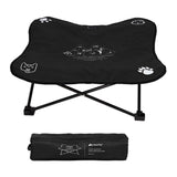 Maxbell Portable Elevated Pet Bed Washable Collapsible Camp Bed for Traveling Black