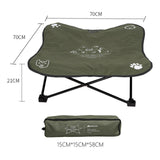 Maxbell Portable Elevated Pet Bed Washable Collapsible Camp Bed for Traveling Green