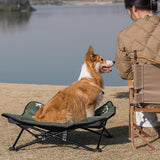 Maxbell Portable Elevated Pet Bed Washable Collapsible Camp Bed for Traveling Green