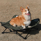 Maxbell Portable Elevated Pet Bed Washable Collapsible Camp Bed for Traveling Green