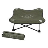 Maxbell Portable Elevated Pet Bed Washable Collapsible Camp Bed for Traveling Green