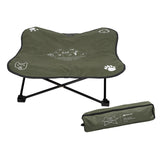 Maxbell Portable Elevated Pet Bed Washable Collapsible Camp Bed for Traveling Green