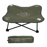 Maxbell Portable Elevated Pet Bed Washable Collapsible Camp Bed for Traveling Green