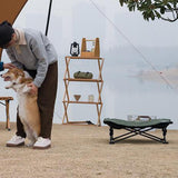 Maxbell Portable Elevated Pet Bed Washable Collapsible Camp Bed for Traveling Green