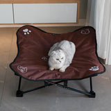 Maxbell Portable Elevated Pet Bed Washable Collapsible Camp Bed for Traveling Coffee