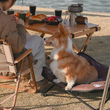 Maxbell Portable Elevated Pet Bed Washable Collapsible Camp Bed for Traveling Coffee
