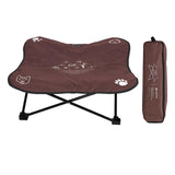 Maxbell Portable Elevated Pet Bed Washable Collapsible Camp Bed for Traveling Coffee