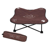 Maxbell Portable Elevated Pet Bed Washable Collapsible Camp Bed for Traveling Coffee