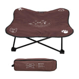 Maxbell Portable Elevated Pet Bed Washable Collapsible Camp Bed for Traveling Coffee