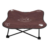 Maxbell Portable Elevated Pet Bed Washable Collapsible Camp Bed for Traveling Coffee