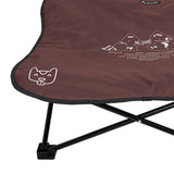 Maxbell Portable Elevated Pet Bed Washable Collapsible Camp Bed for Traveling Coffee