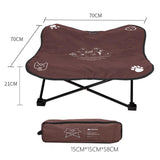 Maxbell Portable Elevated Pet Bed Washable Collapsible Camp Bed for Traveling Coffee