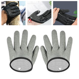 Maxbell Fishing Gloves Puncture Resistant Catch Fish Fish Landing Glove Fisherman Gray