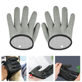 Maxbell Fishing Gloves Puncture Resistant Catch Fish Fish Landing Glove Fisherman Gray