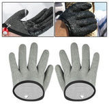 Maxbell Fishing Gloves Puncture Resistant Catch Fish Fish Landing Glove Fisherman Gray