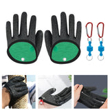 Maxbell Fishing Gloves Puncture Resistant Catch Fish Fish Landing Glove Fisherman Black ABS Hook