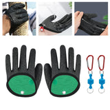 Maxbell Fishing Gloves Puncture Resistant Catch Fish Fish Landing Glove Fisherman Black ABS Hook