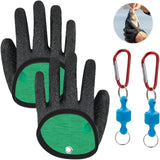 Maxbell Fishing Gloves Puncture Resistant Catch Fish Fish Landing Glove Fisherman Black ABS Hook