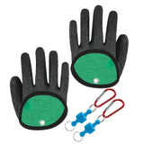 Maxbell Fishing Gloves Puncture Resistant Catch Fish Fish Landing Glove Fisherman Black ABS Hook