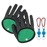 Maxbell Fishing Gloves Puncture Resistant Catch Fish Fish Landing Glove Fisherman Black ABS Hook