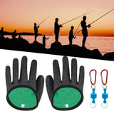 Maxbell Fishing Gloves Puncture Resistant Catch Fish Fish Landing Glove Fisherman Black ABS Hook