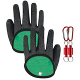 Maxbell Fishing Gloves Puncture Resistant Catch Fish Fish Landing Glove Fisherman Black Aluminum Hook