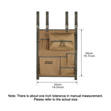 Maxbell Tableware Storage Bag Multi Pocket Dinnerware Bag for Kitchen Camping Picnic Khaki